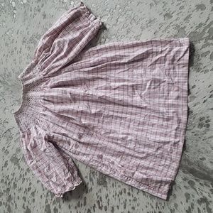 Strasburg Smocked Plaid Dress Sz4